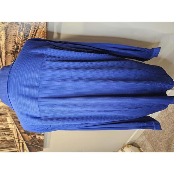 Nwt Coofandy Men's Stretchy Blue Long Sleeve Size L 800-1 - Picture 2 of 7